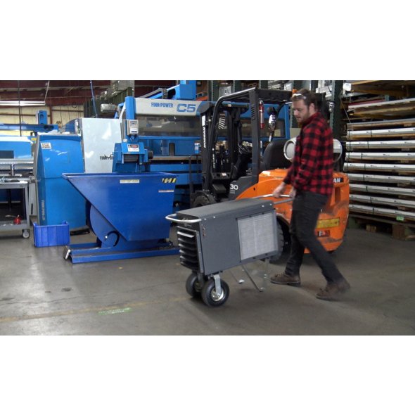 King PCKW Industrial Wheeled Portable Unit Heater w/ Intake Air Filters 68300 BTU 240V 3 Ph PCKW2420-3
