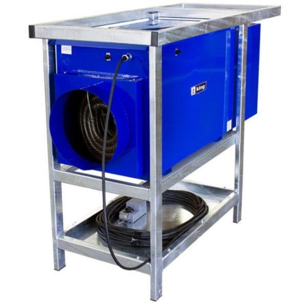 King Industrial Portable Outdoor Rated Unit Heater w/ 100' Cord 51200 BTU 208V 1 Ph PCKF2015-1