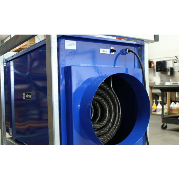 King Industrial Portable Outdoor Rated Unit Heater w/ 100' Cord 51200 BTU 208V 1 Ph PCKF2015-1