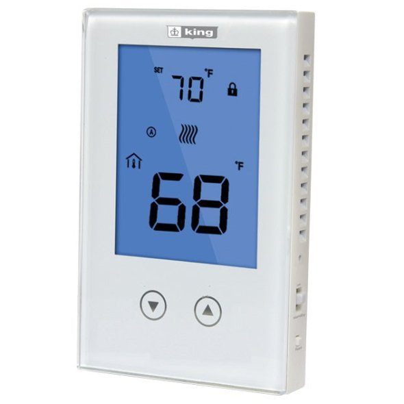 King's ClearTouch Non-Programmable LCD Thermostat 120/240V 15Amp K322E