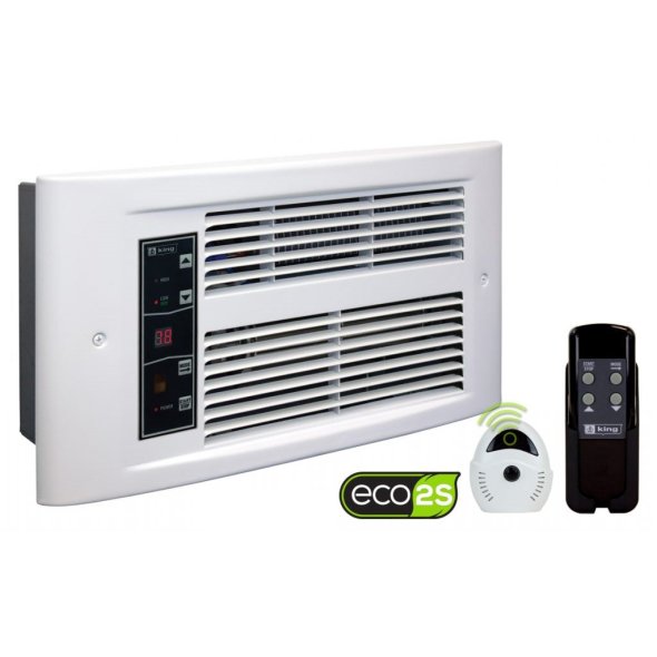 King PX ECO2S Designer Electronic Wall Heater 5120 BTU 120V PX1215-ECO-WD-R