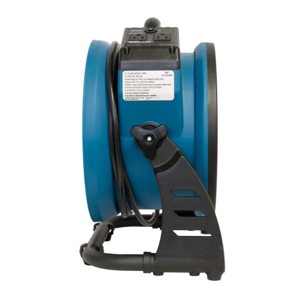XPOWER Axial Air Mover Fan w/ Rack 12 inch 4 Speed 1300 CFM P-26AR