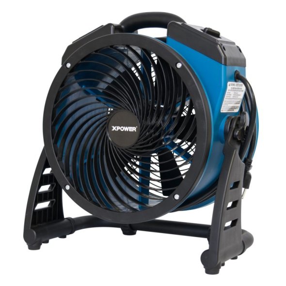 XPOWER Axial Air Mover Fan w/ Rack 12 inch 4 Speed 1300 CFM P-26AR