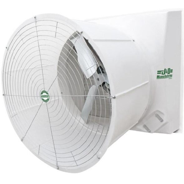 Storm Torque Fiberglass Exhaust Fan w/ Alum Shutters 55 inch 29902 CFM 3 Phase Torque Drive VMTA55G3C23-SL