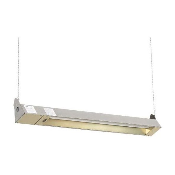 Fostoria OCH Series Outdoor/Indoor Rated Quartz Infrared Heater 59 Inch 10239 BTU 277V Stainless Steel OCH-57-277VSSE