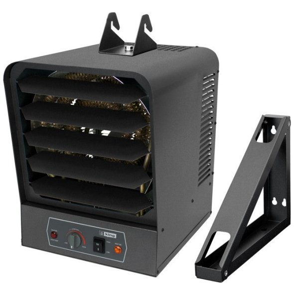 King Compact Garage / Workshop Heavy Duty Heater w/ Thermostat & Mounting Bracket 208V 1 Phase 7kW SKB2007-1-T-B