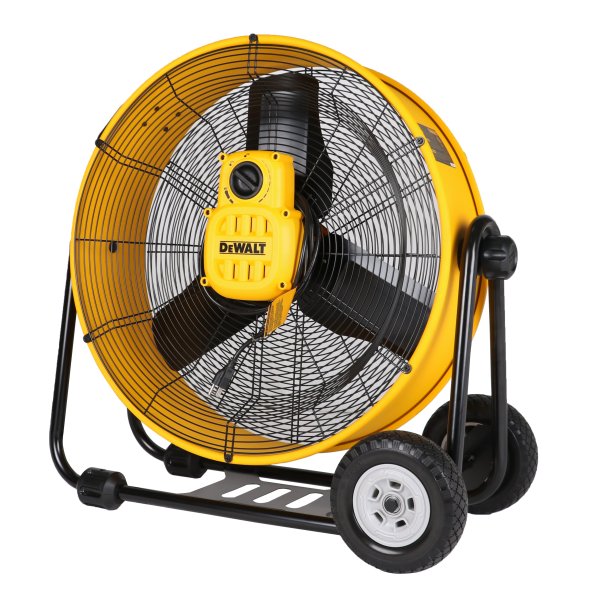 DeWalt DXF 24 inch Drum Fan w/ 10 ft Cord Variable Speed 6500 CFM Direct Drive DXF-2490