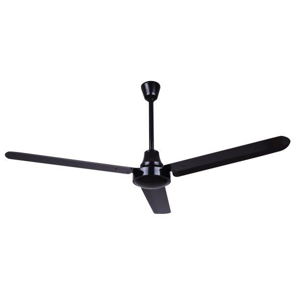 Commercial 48 inch Black Reversible Ceiling Fan w/ DC Motor Variable Speed CP48D10N