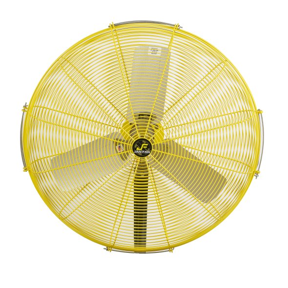 Jan Fan Wall/Ceiling Mount Air Circulator 30 inch 2 Speed w/ Drop Cord Switch 7710 CFM JF-WCM30-DCS-Y