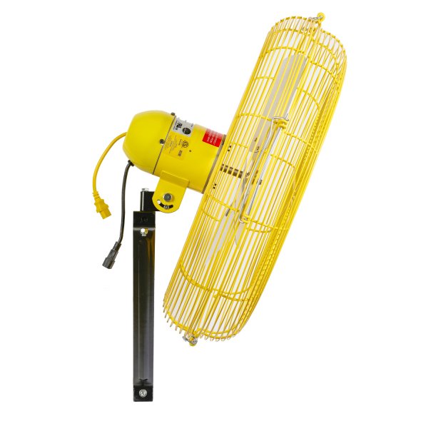 Jan Fan Wall/Ceiling Mount Air Circulator 30 inch 2 Speed w/ Drop Cord Switch 7710 CFM JF-WCM30-DCS-Y