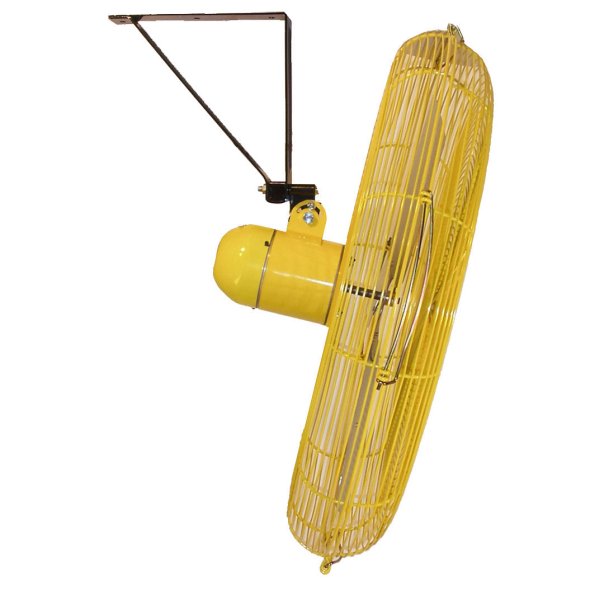 Jan Fan Wall/Ceiling Mount Air Circulator 30 inch 2 Speed w/ Drop Cord Switch 7710 CFM JF-WCM30-DCS-Y