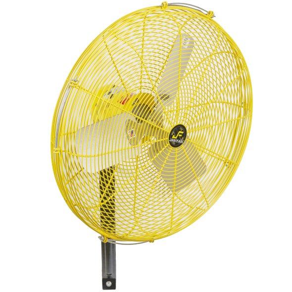 Jan Fan Wall/Ceiling Mount Air Circulator 24 inch 2 Speed w/ Drop Cord Switch 6210 CFM JF-WCM24-DCS-Y