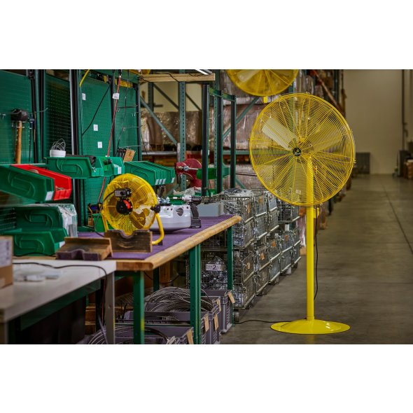 Jan Fan Pedestal Fan 20 inch 2 Speed w/ Drop Cord Switch 4250 CFM JF-PF20-DCS-Y