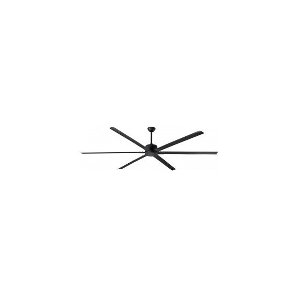 FANBOS Matte Black 8 foot Ceiling Fan w/ 5 Speed Remote 16729 CFM CP96BK