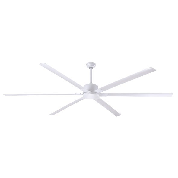 FANBOS White 10 foot Ceiling Fan w/ 5 Speed Remote 20693 CFM CP120WH