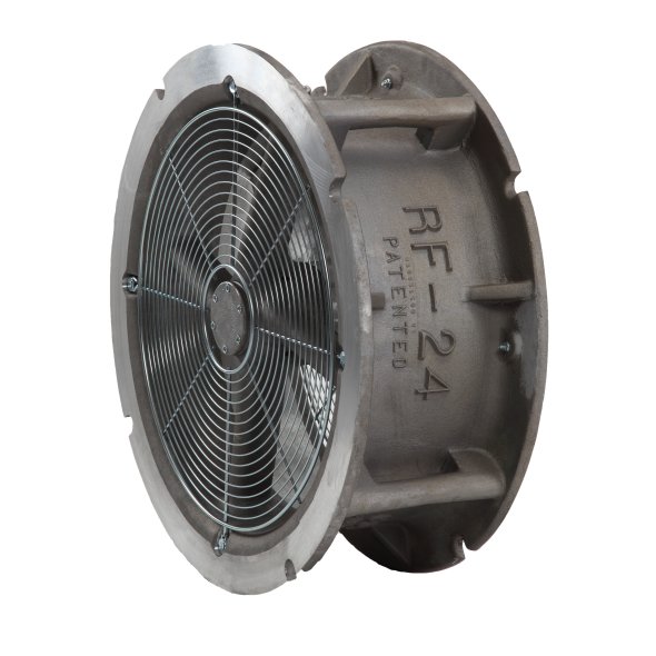 Coppus 24 inch Air-Driven Reaction Fan 16900 CFM at 80 PSIG Inlet Pressure RF-24