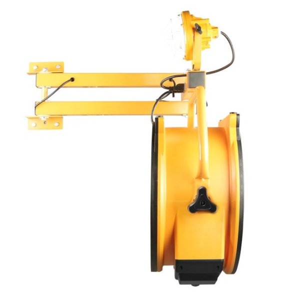 Warehouse/Dock/Trailer Cooling Fan Kit w/ Wall Mount Arm & LED Spotlight 18 inch 5 Speed 3600 CFM FA-420K2