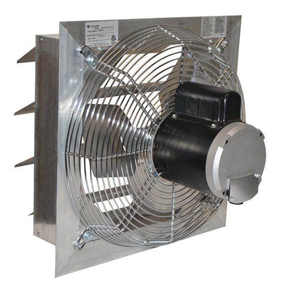 AX Wall Exhaust Fan 14 inch Variable Speed 1600 CFM Direct Drive AX14-1VHE