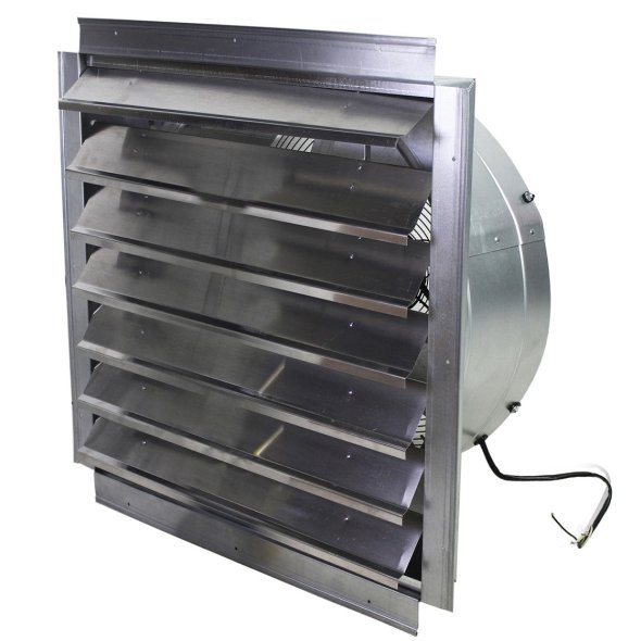 Maxx Air Exhaust Fan w/ Shutters 1 Speed 24 inch 4100 CFM Direct Drive IF24UPS