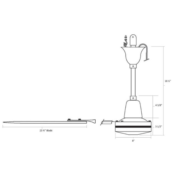 G Series 56 inch Reversing Industrial Heavy Duty Ceiling Fan 7212 CFM 120 Volt 160C-7