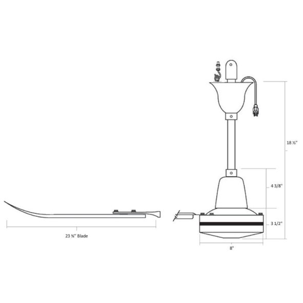 G Series 56 inch Industrial Heavy Duty Ceiling Fan w/ Plug 7724 CFM 120 Volt 160F-7