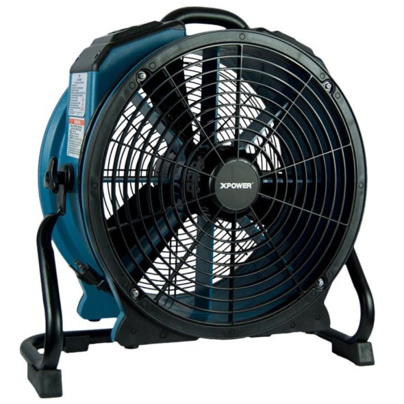 XPower 18 inch Axial Fan w/ Built-In Power Outlets for Daisy Chain & 3-Hour Timer X-47ATR