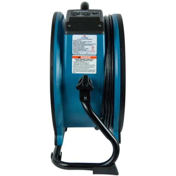 XPower 18 inch Axial Fan w/ Built-In Power Outlets for Daisy Chain & 3-Hour Timer X-47ATR