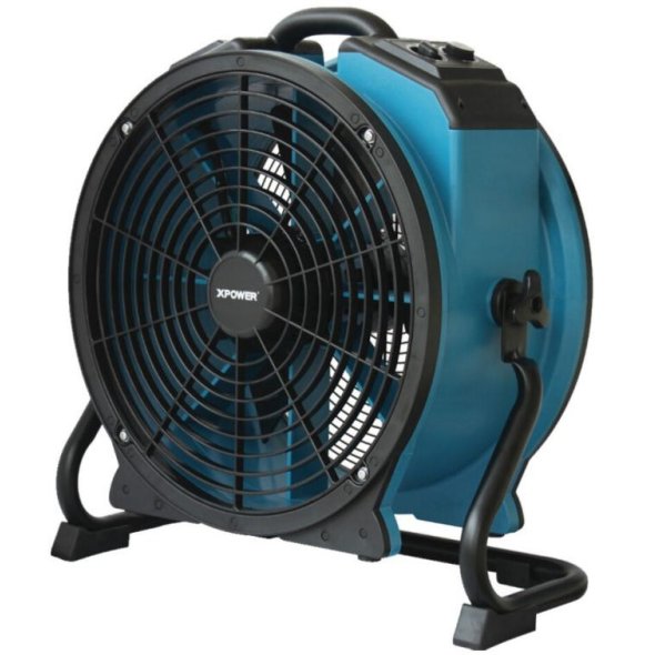 XPower 18 inch Axial Fan w/ Built-In Power Outlets for Daisy Chain & 3-Hour Timer X-47ATR
