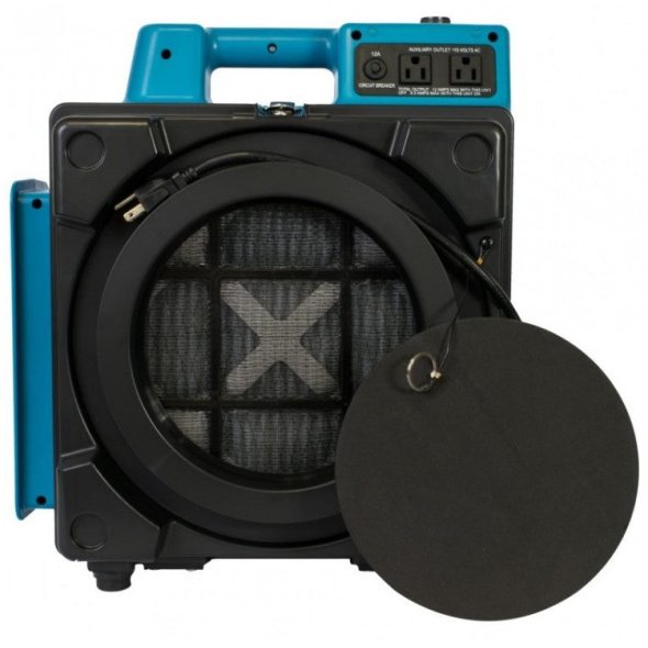 Commercial 3 Stage Filtration HEPA Mini Air Scrubber w/ Outlets 5 Speed 550 CFM X-2480A