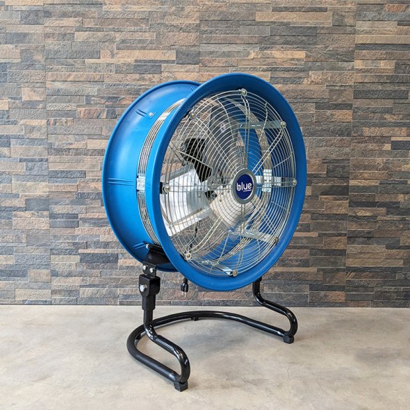 Patterson Blue Residential Light-Duty Floor Fan w/ 6' Cord 18 inch 3 Speed 115 Volt BLUE1800