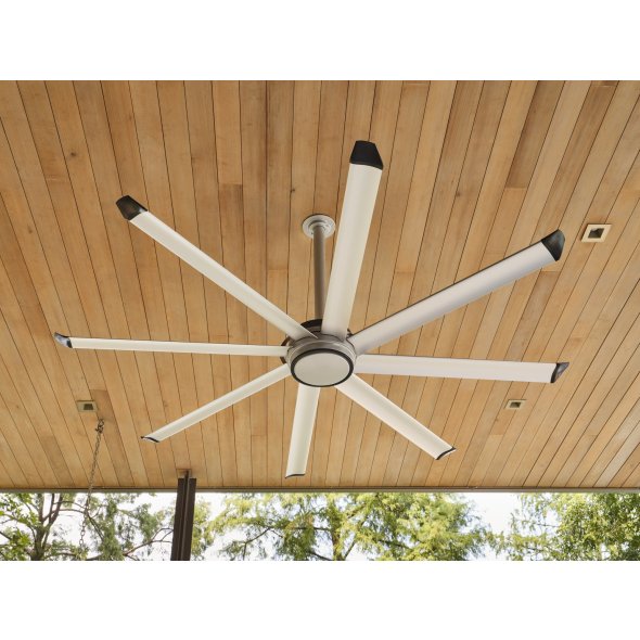 Big Ass Fans Essence 10 foot HVLS Ceiling Fan Kit w/ Black Trim 2500 Sq. Ft. Coverage F-ES2-1001A384Q141V46
