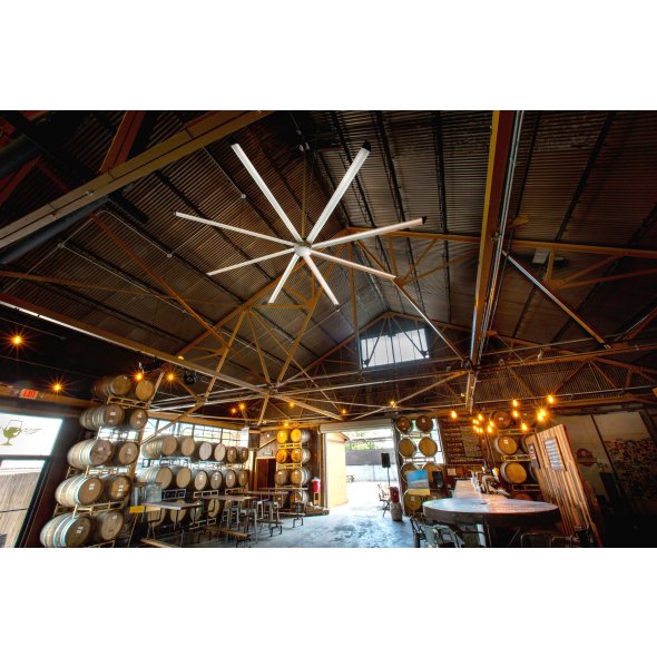 Big Ass Fans Essence 10 foot HVLS Ceiling Fan Kit w/ Black Trim 2500 Sq. Ft. Coverage F-ES2-1001A384Q141V46