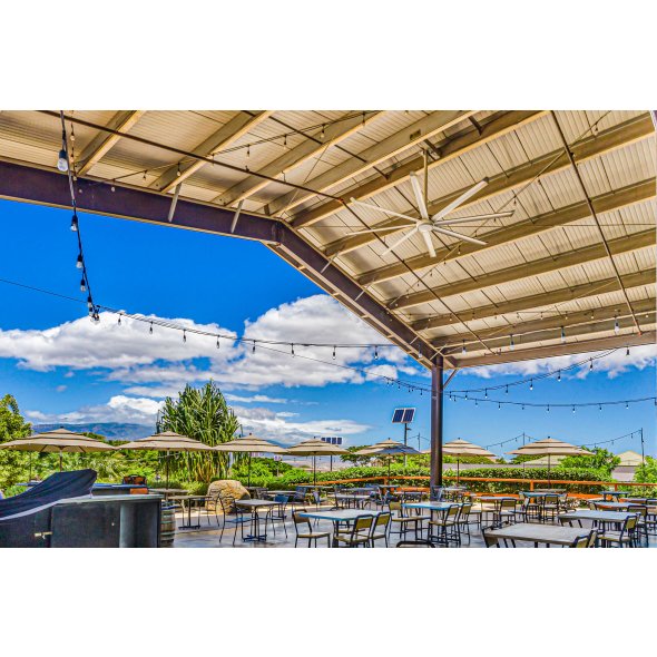 Big Ass Fans Essence 14 foot HVLS Ceiling Fan Kit w/ White Trim 4900 Sq. Ft. Coverage F-ES2-1401A385Q103V46