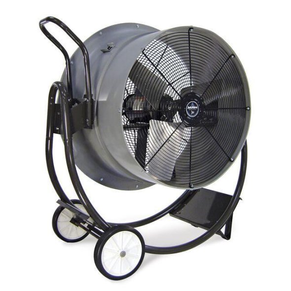 Jetaire High Velocity Dolly Mount Fan w/ Cord & Plug 30 inch 230 Volt 10600 CFM HVD3015-W