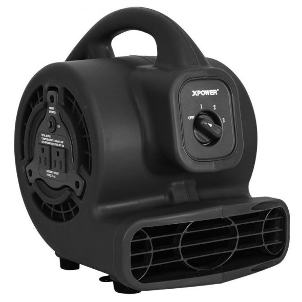 Centrifugal Mini Mighty Air Mover w/ Outlets 3 Speed 600 CFM P-80A