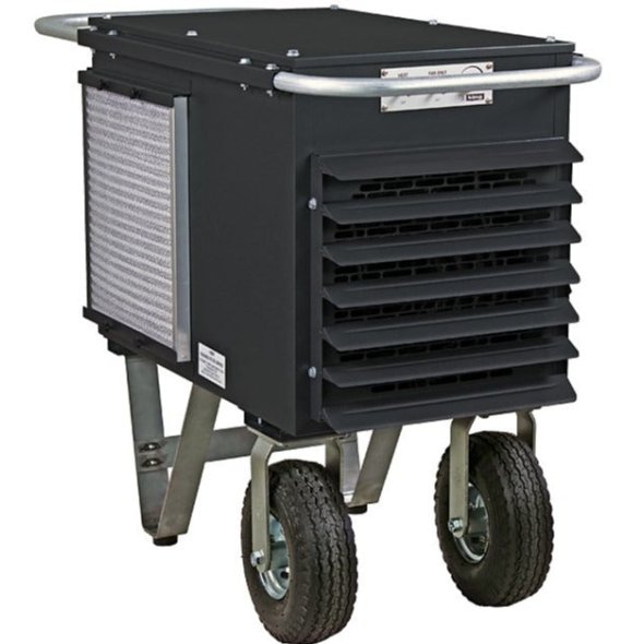 King PCKW Industrial Wheeled Portable Unit Heater w/ Intake Air Filters 68300 BTU 240V 3 Ph PCKW2420-3