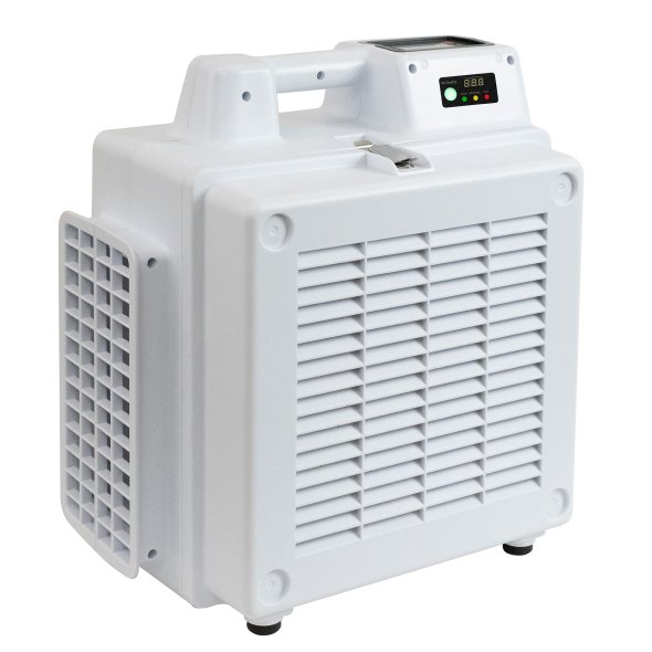 Commercial 4 Stage Filtration HEPA Mini Air Scrubber w/ Outlets & Quality Sensor 5 Speed 550 CFM X-2830