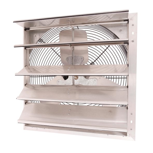 Shutter Mounted Wall Exhaust Fan 20 Inch w/ 9' Cord & Plug 2860 CFM 3 Speed 20SF4T90C