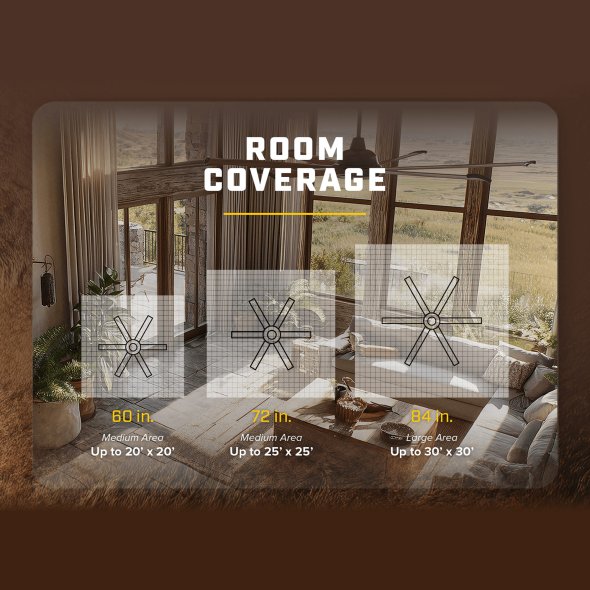 Big Ass Fans Bison Fan 72", Black - BS1-72BN-03