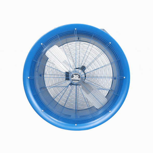 Patterson High Velocity Industrial Barrel Fans 30 Inch w/ Mounting Options 12000 CFM H30A