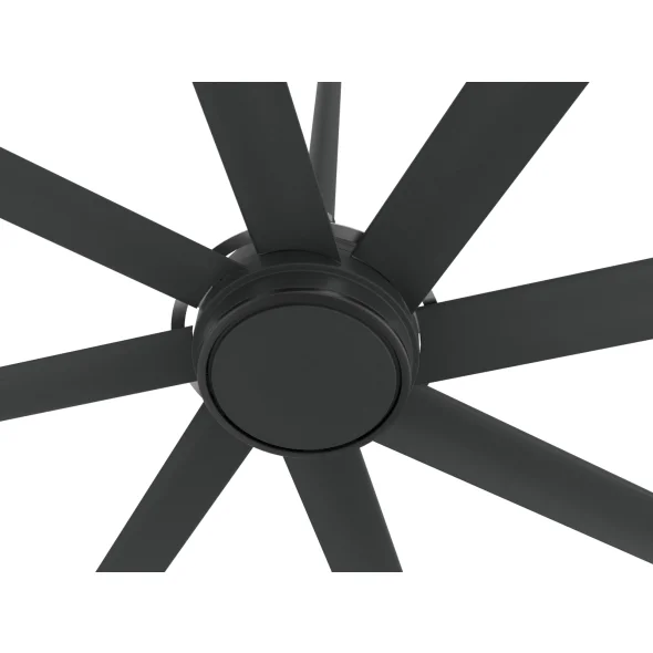 Big Ass Fans Essence Fan Kit, Wired, 12ft, 100-125 Volt / 1 Phase, App Pkg - Stealth Black, Heat Sink - Black, Includes Universal Mount, 2' Extension Tube