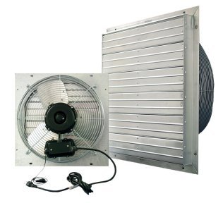VPES Outdoor Rated Shutter Exhaust Fan w/ Cord 20 inch 4220 CFM 3 Speed VPES20