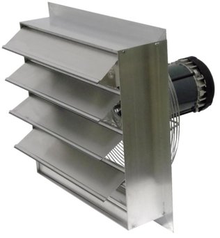 AX Wall Exhaust Fan 16 inch Variable Speed 2570 CFM Direct Drive AX16-1V