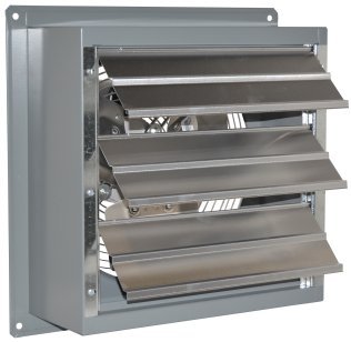 SD Exhaust Fan w/ Shutters Variable Speed 18 inch 3150 CFM Direct Drive S18-FVD