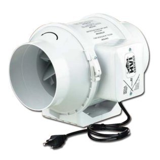 TT Silent Mixed-Flow 2 Speed Turbo Duct Inline Fan 5 inch 200 CFM TT SILENT 125