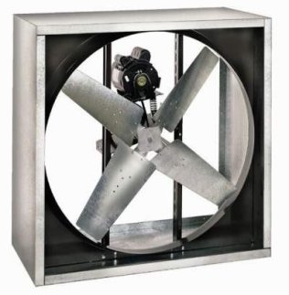 VI Cabinet Exhaust Fan Totally Enclosed 42 inch 13000 CFM 115/230 Volt Belt Drive VI4213T-U