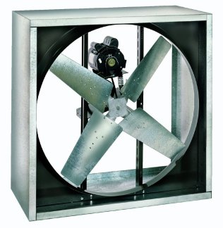 VI Cabinet Exhaust Fan 24 inch 4510 CFM 115 Volt 2 Speed Belt Drive VI2423-V
