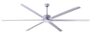 ZEPHYR - 120 Silver 10 foot Ceiling Fan w/ 5 Speed Remote 20693 CFM NFC10SLV