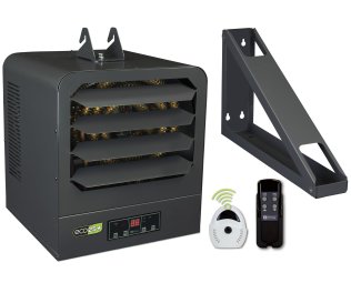 KB ECO2S 2-Stage Garage Heater w/ IR Remote & Mounting Bracket 17000 BTU 240/208V KB2405-1-ECO2S-PLUS