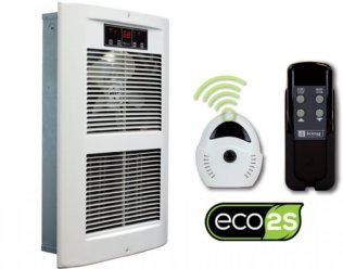 King LPW ECO2S Large Automatic 2-Stage Pick-A-Watt Wall Heater 9383 BTU 120V LPW1227-ECO-WD-R